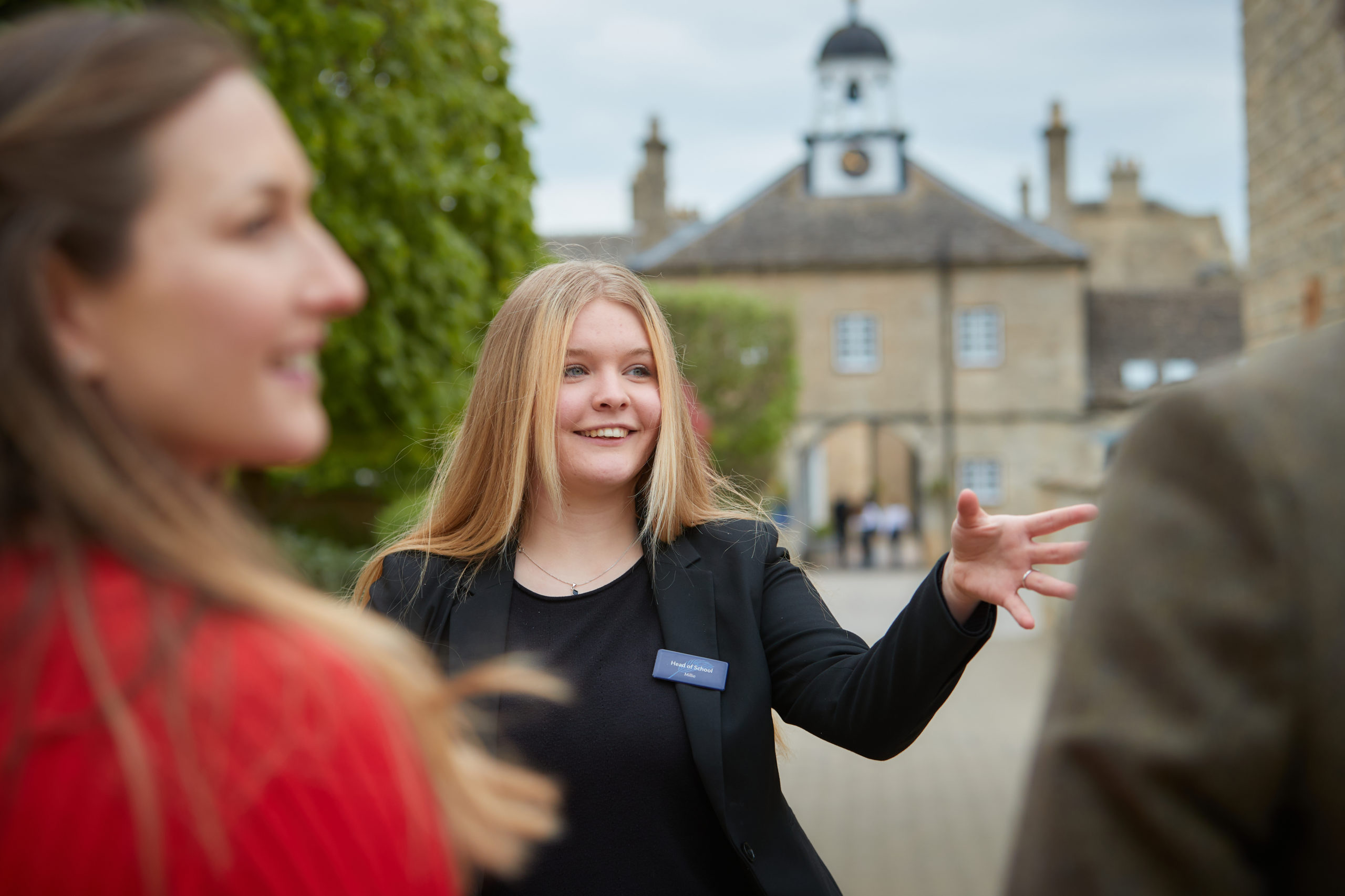 Parents having a tour of Cokethorpe School - Open Mornings - Join the Cokethorpe community