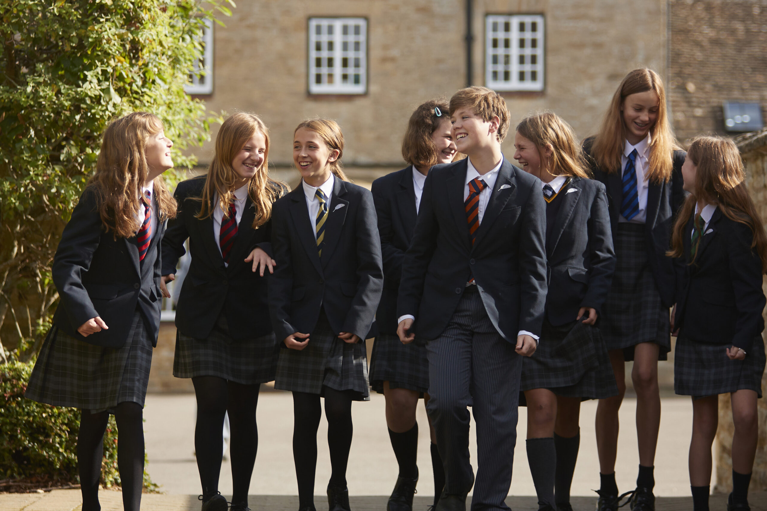 Senior School pupils relaxed in School grounds -Discover Cokethorpe - An independent day school - A co-educational through school