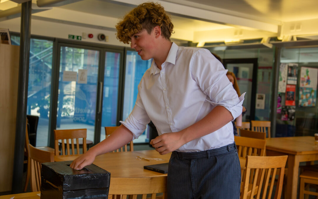 Pupils Cast Their Votes